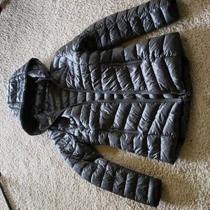 Women's Barbour  lightweight quilted  jacket. Gray/black. Size 4